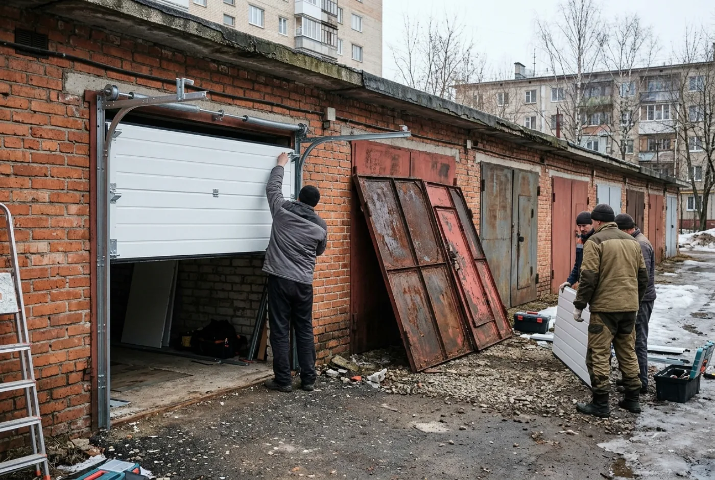 Замена гаражных ворот в Иваново